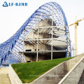 Sistema de techos Xuzhou LF Estructura de acero prefabricada en el centro comercial Construcción con estructura de techo de vidrio